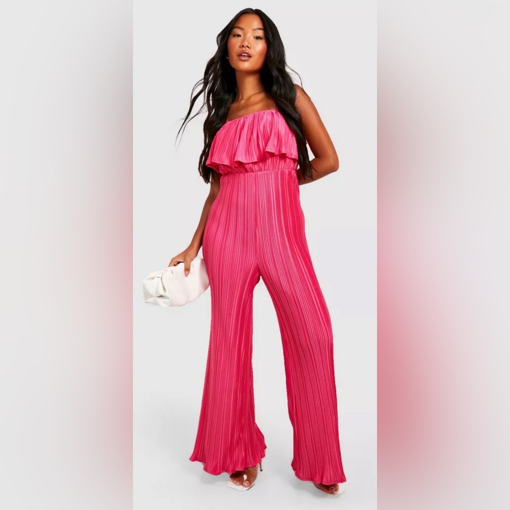 Boohoo Pink Jumpsuit